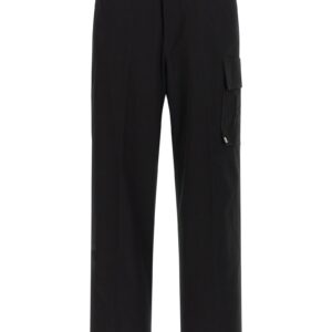 Black Cotton Cargo Pants