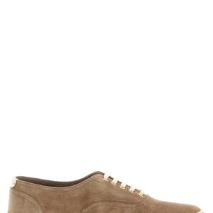 Beige Calfskin Low Top Sneakers