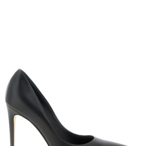 Black Calfskin High Heel Pumps