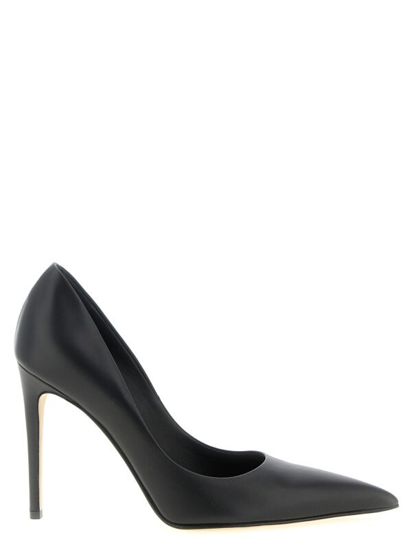 Black Calfskin High Heel Pumps