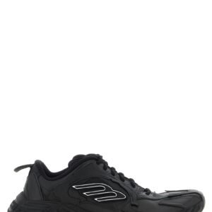 Black Calfskin Athletic Sneakers
