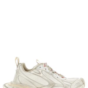 Silver Polyethylene Athletic Sneakers