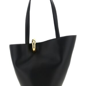 Black Cowhide Shoulder Bag