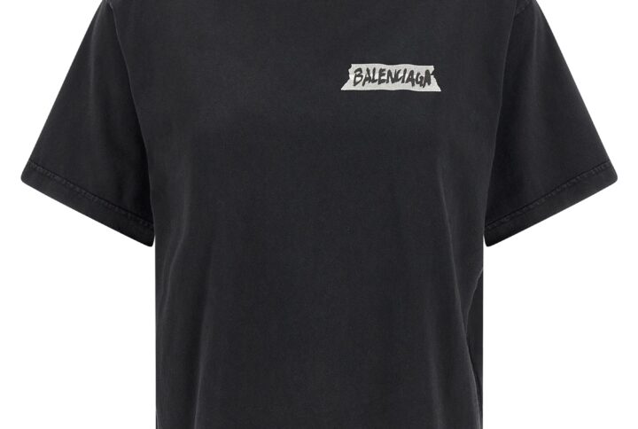 Black Cotton T-Shirt - Jag Couture London
