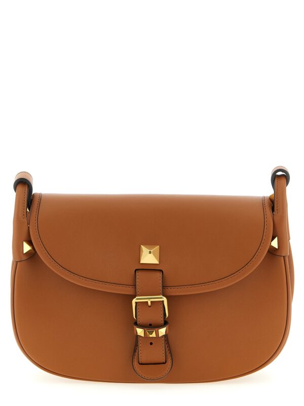 Brown Calfskin Shoulder Bag