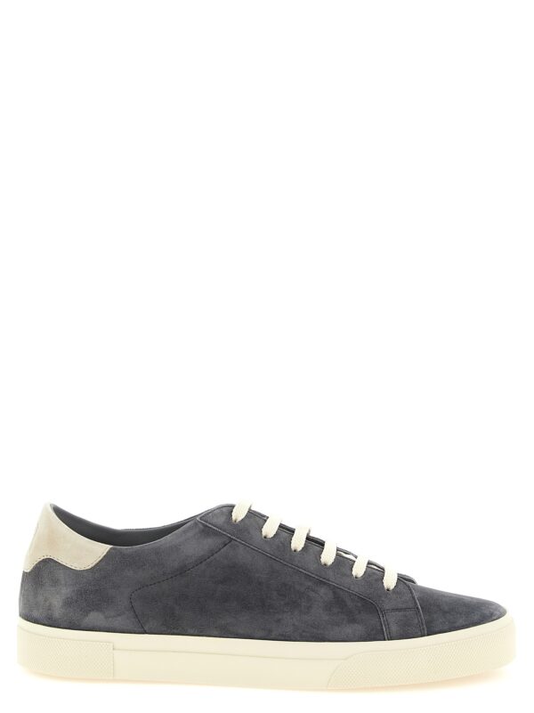 Gray Calfskin Sneakers
