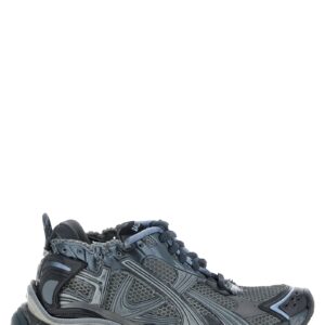 Gray Polyethylene Athletic Sneakers