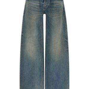 Blue Cotton Relaxed Fit Jeans