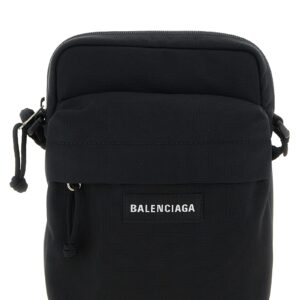 Black Polyamide Crossbody Bag
