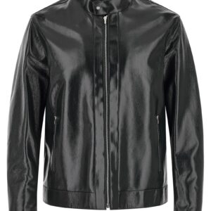 Blue Lamb Leather Leather Jacket