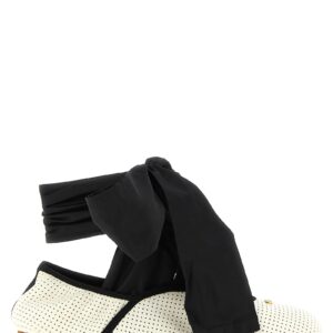 Bicolor Lamb Leather Ballet Flats - Jag Couture London