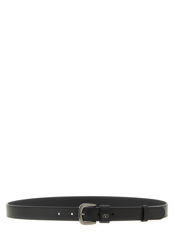 Black Calfskin Regular Belt
