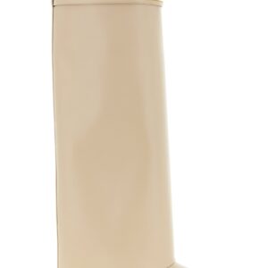 Beige Calfskin Over The Knee