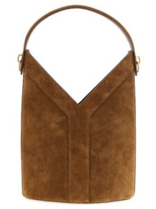 Brown Calfskin Shoulder Bag