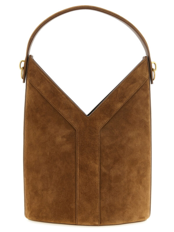Brown Calfskin Shoulder Bag
