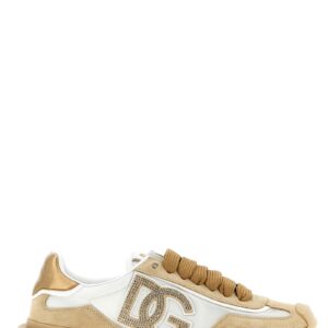Beige Calfskin Athletic Sneakers - Jag Couture London