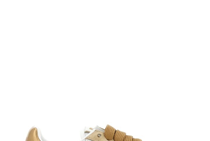 Beige Calfskin Athletic Sneakers | Jag Couture London – New York