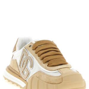 Beige Calfskin Athletic Sneakers - Jag Couture London