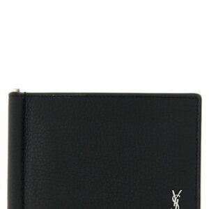 Black Calfskin Money Clip