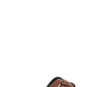 Brown Calfskin Slides