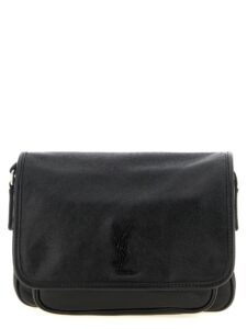 Black Calfskin Crossbody Bag