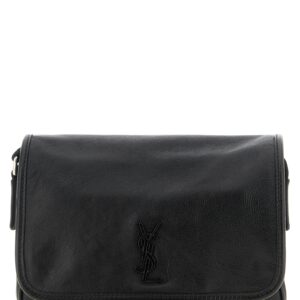 Black Calfskin Crossbody Bag