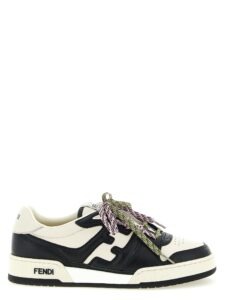 Bicolor Calfskin Athletic Sneakers