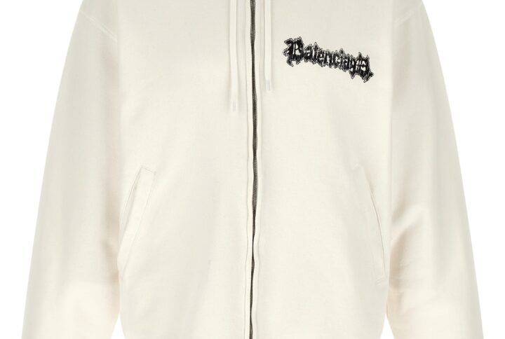 White Cotton Sweatshirt - Jag Couture London