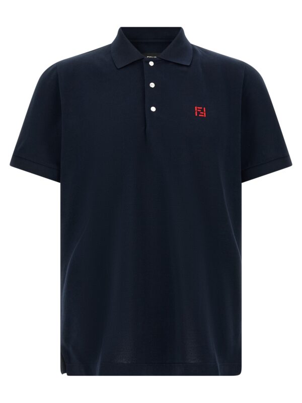 Blue Cotton Polo Shirt