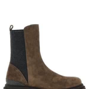 Brown Calfskin Ankle Boots