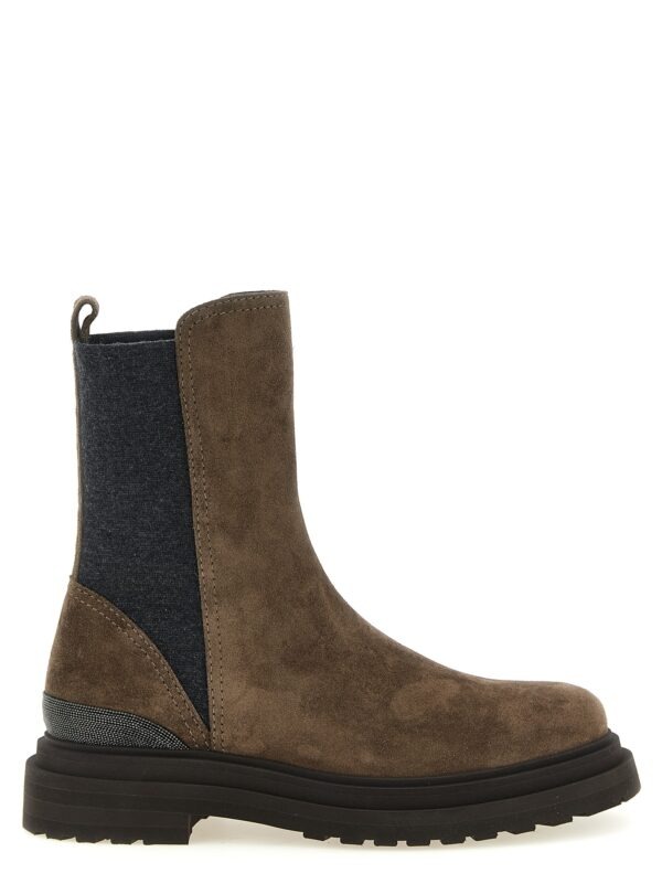 Brown Calfskin Ankle Boots