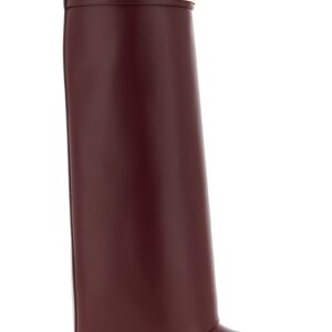 Bordeaux Calfskin Over The Knee