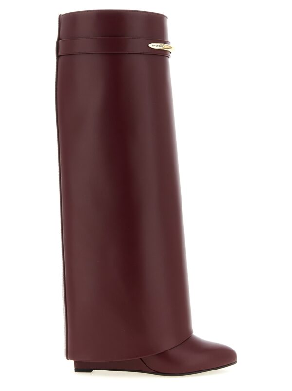 Bordeaux Calfskin Over The Knee