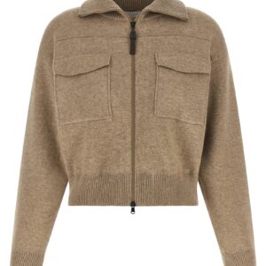 Beige Cashmere Cardigan