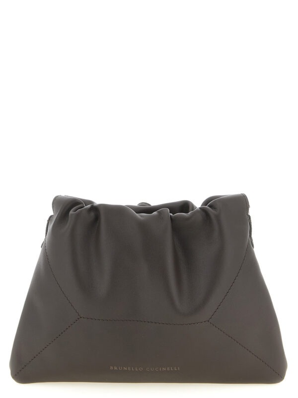 Brown Calfskin Clutch Bag
