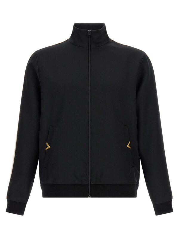 Black Polyester Sweatshirt