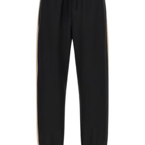 Black Polyester Athletic Pants