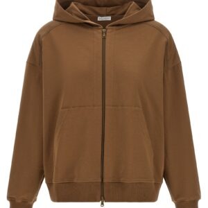 Brown Cotton Hoodie | Jag Couture London – New York