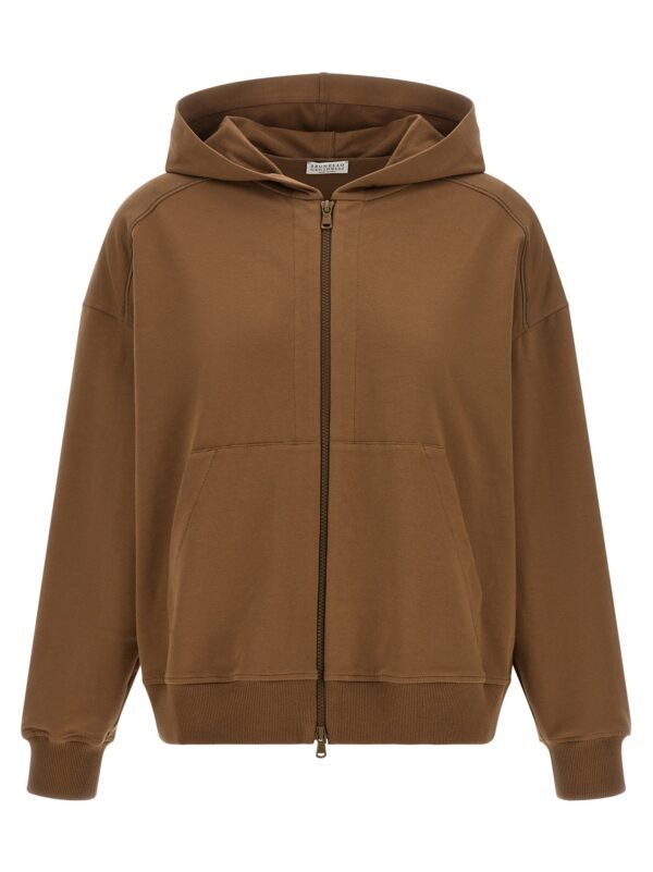Brown Cotton Hoodie