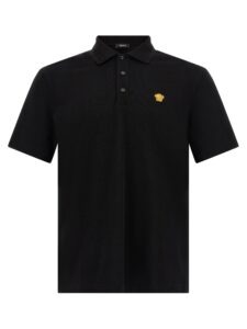 Black Cotton Polo Shirt