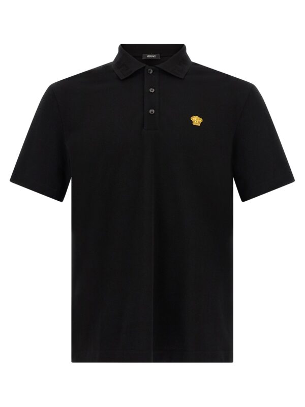 Black Cotton Polo Shirt