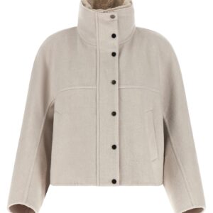 Gray Virgin Wool Coat