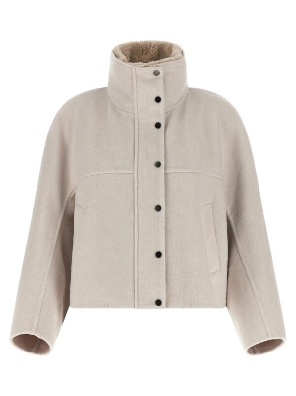 Gray Virgin Wool Coat