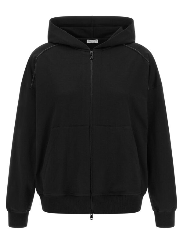 Black Cotton Sweatshirt