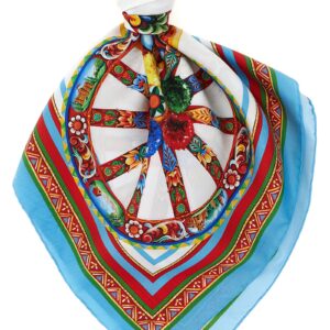 Multicolor Silk Foulard