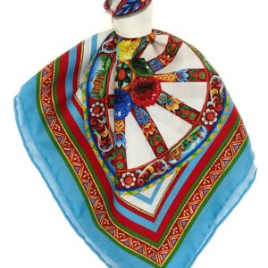 Multicolor Silk Scarf