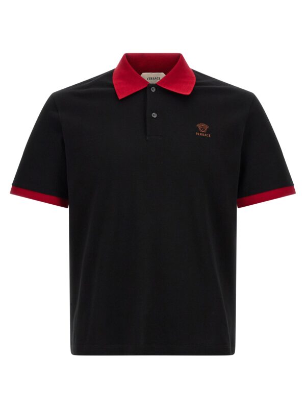 Black Cotton Polo Shirt