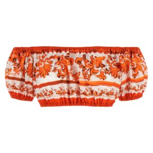 Orange Cotton Blouse