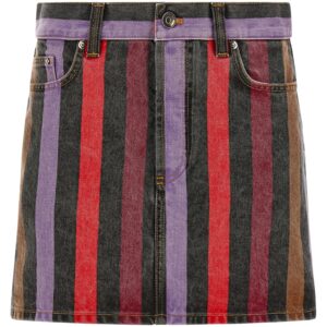 Multicolor Cotton Long Skirt