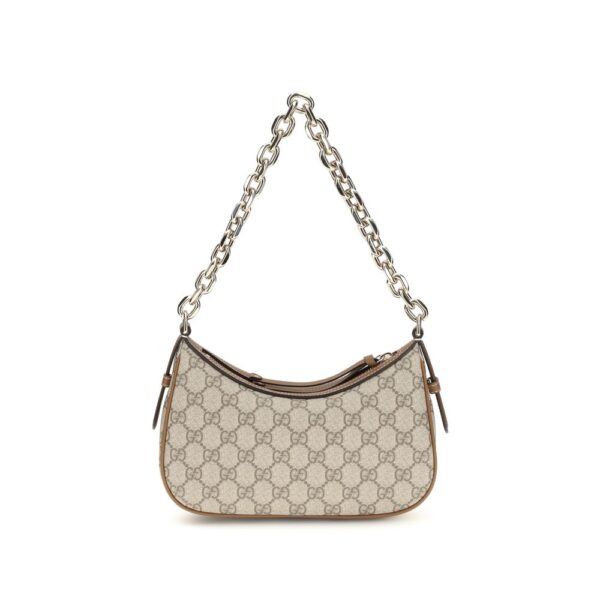 Beige Fabric Handbag